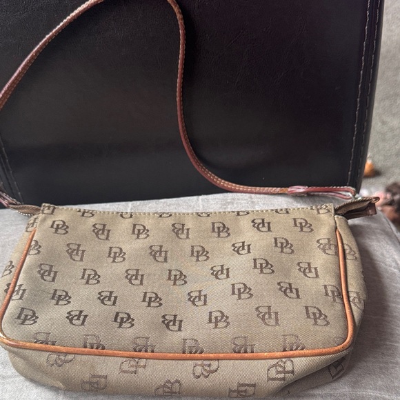 Dooney & Bourke Handbags - Dooney & Bourke Brown Monogram Shoulder Bag